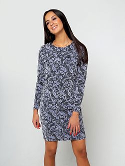 040-3BLK  Платье трикотажное