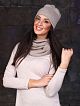 155BEG Комплект трикотажный (Шапка+снуд)